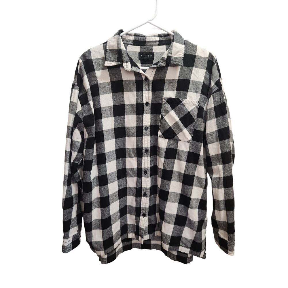 RISEN Los Angeles buffalo plaid long sleeve button-up size small